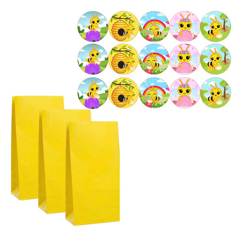 Bolsita Sorpresita Golosinera X25 + 30 Stickers. Multicolor Abejita