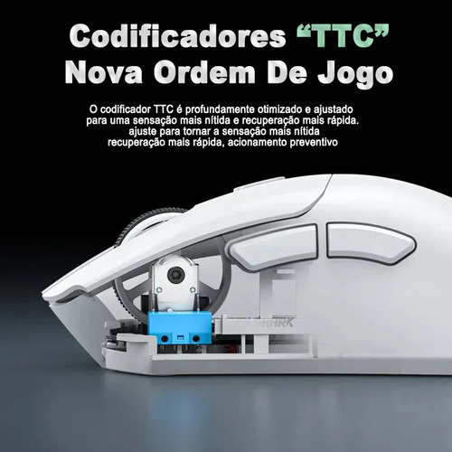 Mouse Para Jogos Attack Shark R1 De 18.000 Dpi, Paw3311, Mod