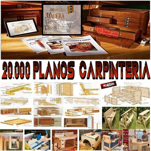 Planos Mueble Herramientas Taller Carpintería +20.000 Proyec