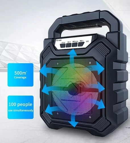 Imagen 3 de 4 de Mini Parlante Bluetooth/recargable/ Radio /usb+micro