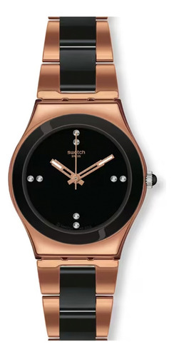 Reloj Swatch Rose Black Ylg123g - Rdaniel