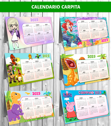 Calendarios 2025 Plantillas Editables Mignon Verticales Mas
