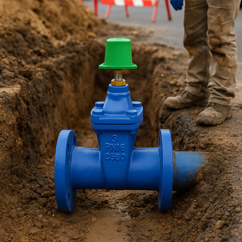 Válvula Compuerta 4'' Resiliente Brida Awwa Ansi 150 Dado