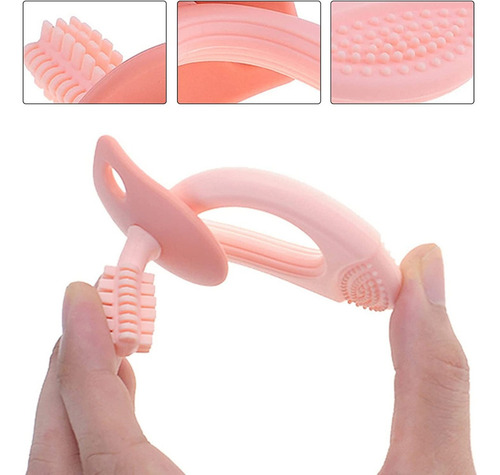Set 3 Mordedera Limpieza Bucal Bebes Chupon Encias Juguete F