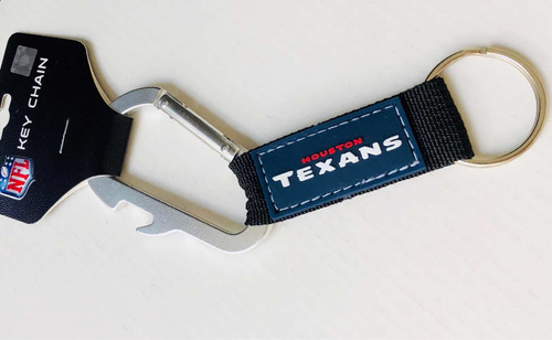 Llavero Carabiner Houston Texans, Producto Oficial De La Nfl