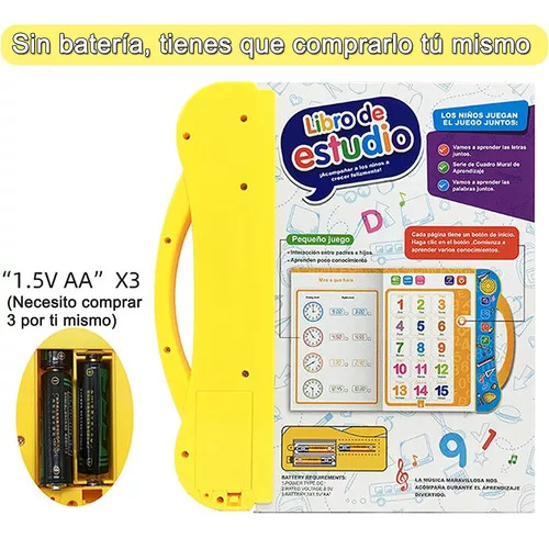 Libro De Aprendizaje Básico Con Sonido Para Niños En Español