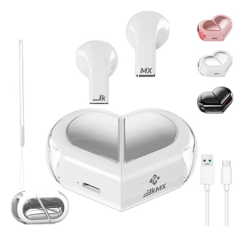 Audífonos Bluetooth En Forma De Corazón Con Cancelación De
