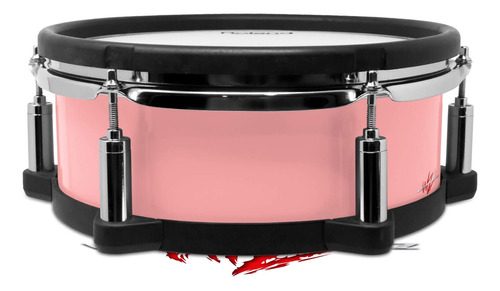 Skin Wrap Para Roland Pd-108 Drum Solids Collection Rosa No