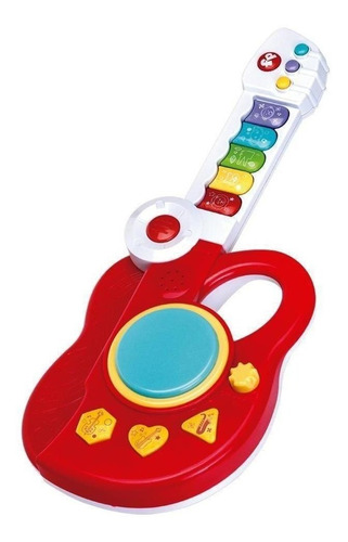 Fisher-price Brinquedo Guitarra Eletrônica Infantil 3 Em 1