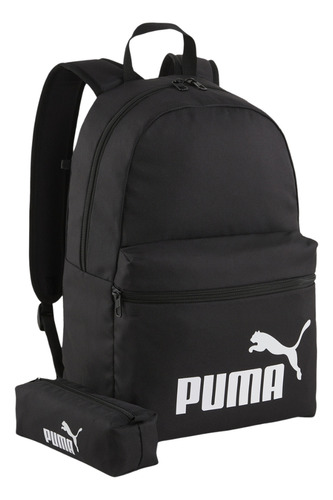 Puma Mochila Puma Phase Backpack Set Unisex Negro Lisa