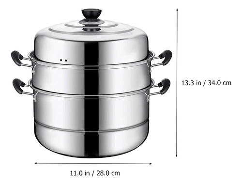 J Olla De Vapor De Tres Capas De Acero Inoxidable Para