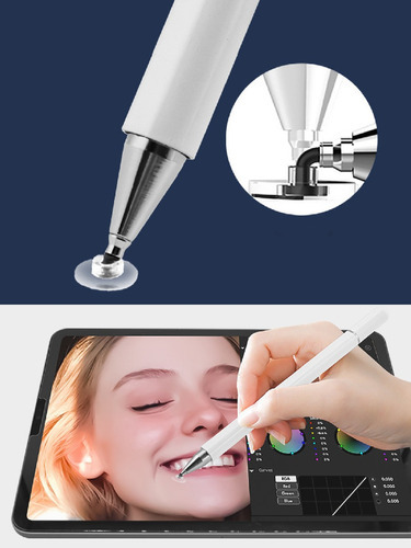 Caneta Touch Capacitiva Telas 2x1 Universal Magnética Tablet