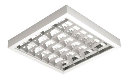Kit 04 Luminaria Calha Comercial 62x62 Sobrepor Sem Lampada
