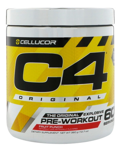 Suplemento en polvo Cellucor C4 Original aminoácido sabor limonada rosa en pote de 390g
