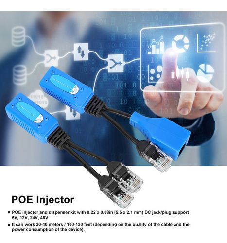 New Conectores De Cable Poe, Adaptador Combinador Divisor