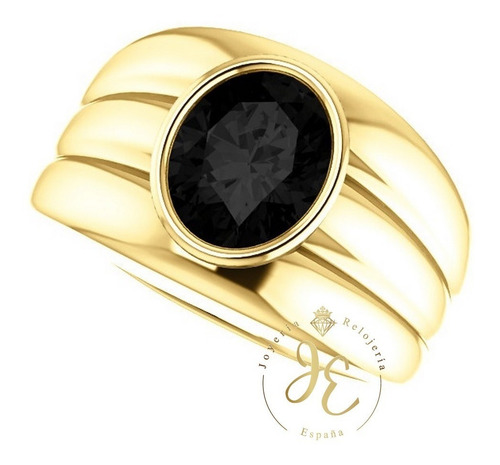 Sortija Oro Amarillo Ley 18k Hombre Anillo Cc_17 Jespaña