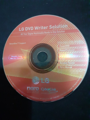 Cd De Instalação - LG Dvd Writer Solution