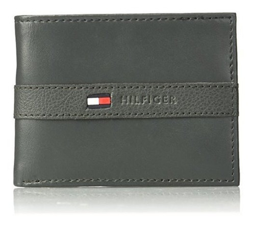 Tommy Hilfiger Ranger De Cuero Para Hombre Con Cartera