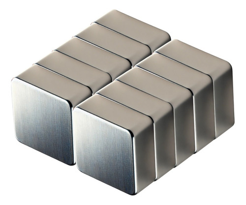 10 Imanes De Neodimio De 15mm X 15mm X 3mm Cuadrados