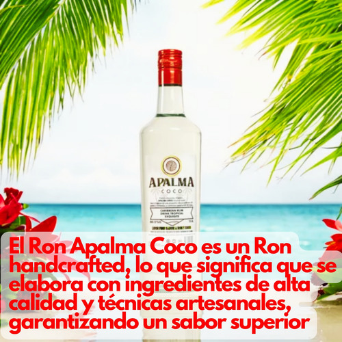 Ron Apalmacoco Caribbean Rum Coconut 750ml X6u