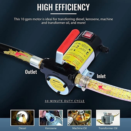 Kit Bomba Trasvasije Diesel 12v 175w Manguera Pistola