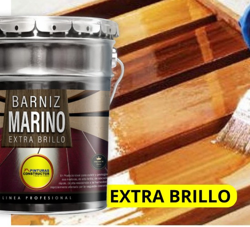 Barniz Marino Extra Brillo Roble Galon 4lts