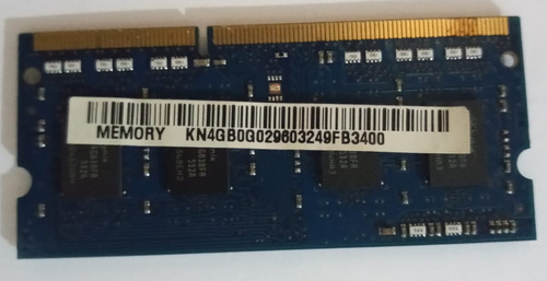 Memoria Ram, Ddr3, 4gb 1rx8 Pc3l-12800s, 1600mhz, 1.35v (Usado)