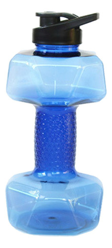 2 Botella De Agua Para Deportes Con Mancuernas, 1500ml Azul