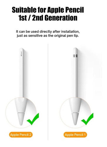 Imagen 6 de 7 de Punta Compatible Con Apple Pencil 1ra Y 2da Gen
