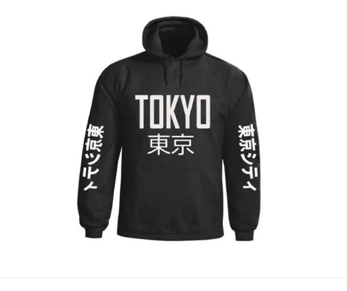 Sudadera Moda Japonesa Tokio Letras