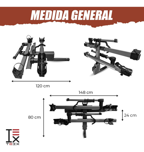 Rack Tiron Portabicicletas Sp Bikes Tipo Thule Honda Pilot
