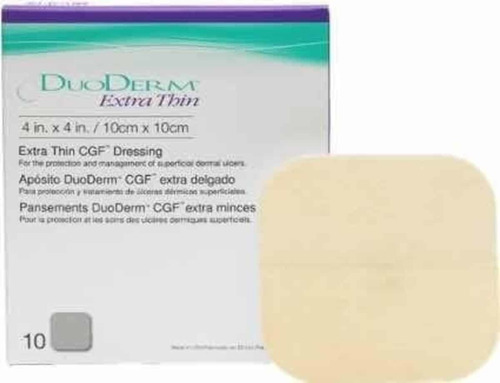 Caja De 10parches Duoderm Ultradelgado 10x10 Cm Aposito Cgf 