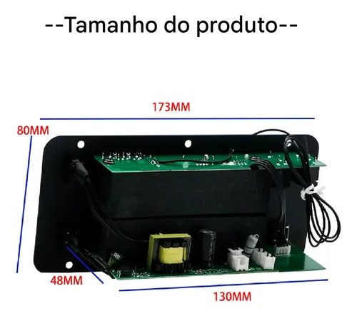 Placa Amplificadora Bluetooth Para Alto-falante 12-220v 80w