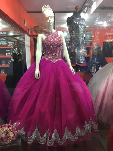 Vestidos de xv online años color fiusha
