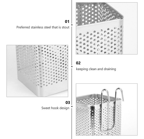 Caja Perforada Para Palillos Para Utensilios De Cocina Con G