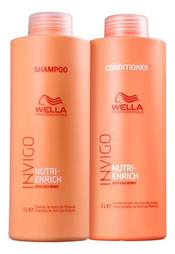 Imagem 1 de 5 de Kit Wella Professionals Invigo Nutri-enrich Shampoo + Cond
