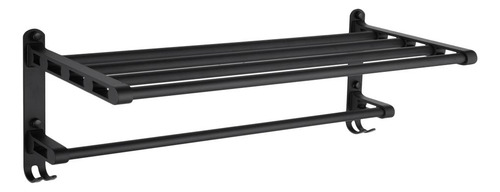 Toallero De Aluminio Con De Barras Para Toallas De , Negro