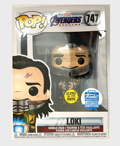 Funko Pop Loki Tesseract Marvel Avengers Endgame Brilla 747