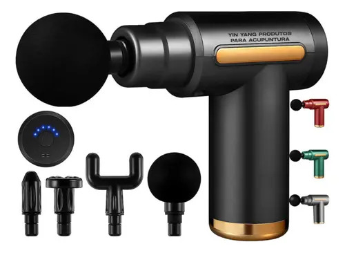 Pistola Massageadora Muscular Profissional Yin Yang, para Alívio de Dores e Relaxamento Com 6 Velocidades