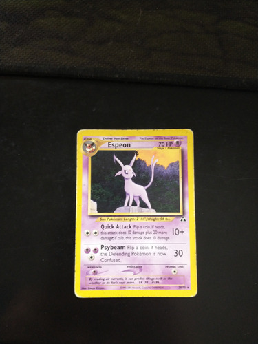 Cartas Pokémon Espeon 20/75 Original