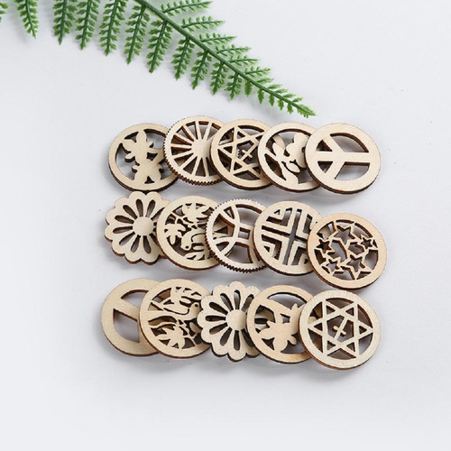 50 Piezas De Astillas De Huecas, Adornos Navideños,