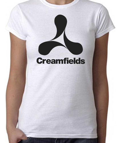 Remera Mujer Creamfields 100% Algodón Calidad Premium