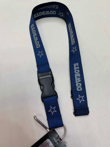 Lanyard Porta Gafetes Y Llaves Nfl Dallas Cowboys Azul.