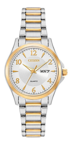 Citizen Elegant Lady Silver Dial Eq0595-55a Color de la correa Plata Y Oro Color del bisel Plata y Oro Color del fondo Plata