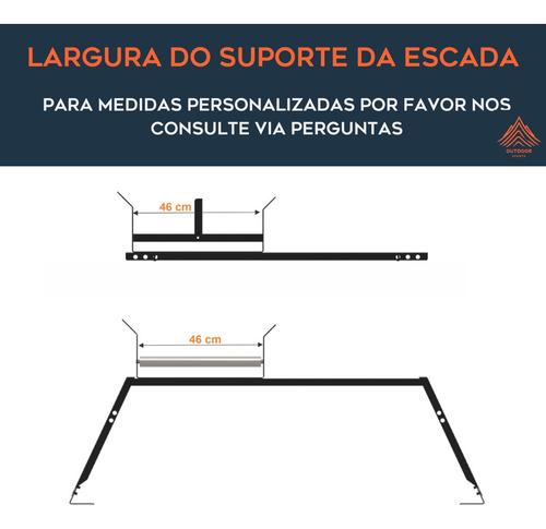 Rack Para Escada Com Rolete E Trava - Renaut Oroch