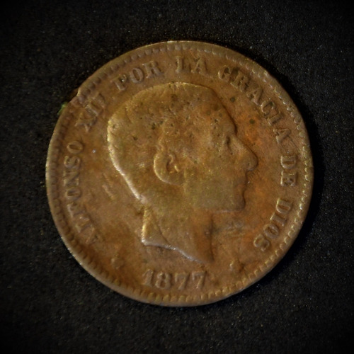 Moneda 5 Centimos España 1877