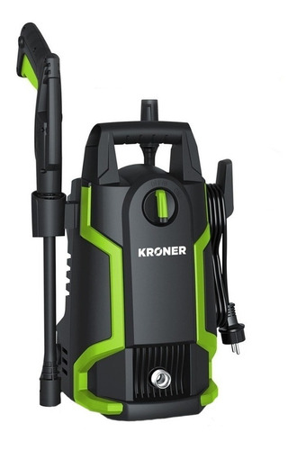 Imagen 1 de 2 de Hidrolavadora Kroner KR-1400 negra y verde con 105bar de presión máxima 220V
