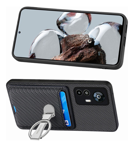 B Funda Plegable Con Forma De Anillo Para Tarjetas Para