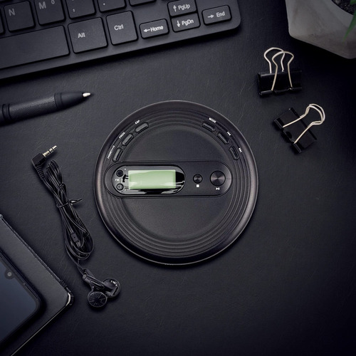 Reproductor De Cd Portátil Coby Con Auriculares, Radio Fm Y