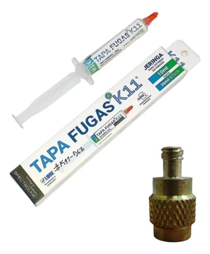 Tapa Fugas K11 Jeringa 10ml + Adaptador 5/16fh R410a